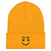 Smiley Face Cuffed Beanie