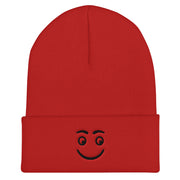 Smiley Face Cuffed Beanie