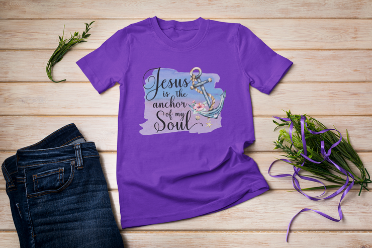 Jesus Is The Anchor To My Soul Ladies T Shirt