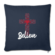 Throw Pillow Cover 18” x 18” - navy