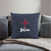 Throw Pillow Cover 18” x 18” - navy