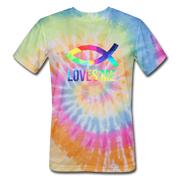 Unisex Tie Dye T-Shirt - rainbow