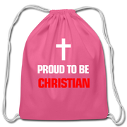 Cotton Drawstring Bag - pink