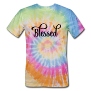 Blessed Tie Dye T-Shirt - rainbow