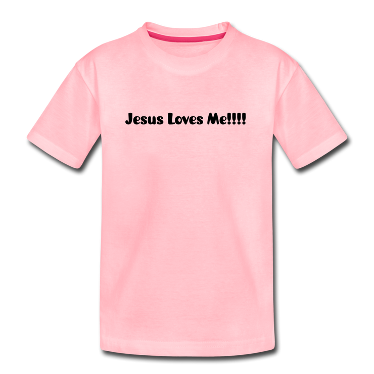 Jesus Loves Me Toddler T-Shirt - pink