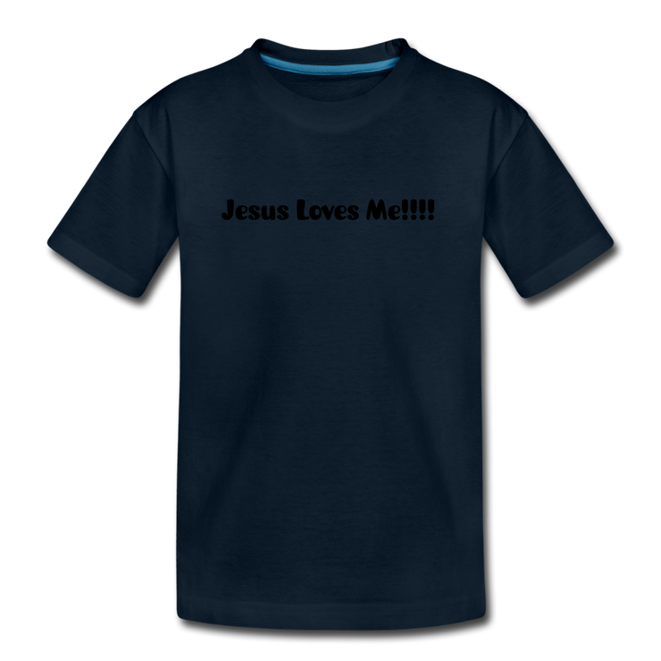 Jesus Loves Me Toddler T-Shirt - deep navy