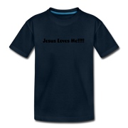 Jesus Loves Me Toddler T-Shirt - deep navy