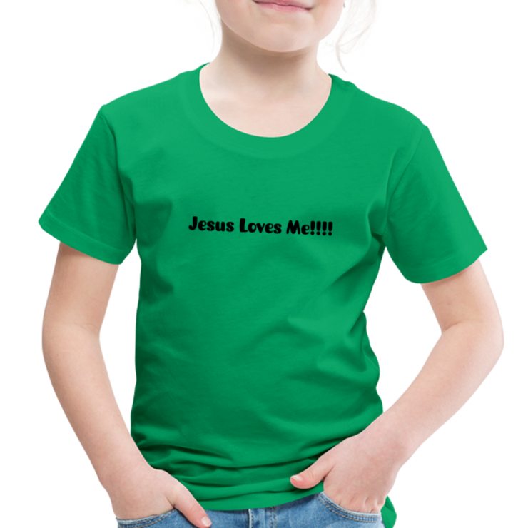 Jesus Loves Me Toddler T-Shirt - kelly green