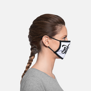 Adjustable Contrast Face Mask (Small) - white/black