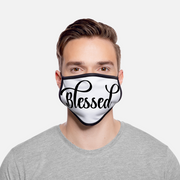 Adjustable Contrast Face Mask (Large) - white/black