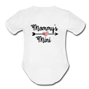 Mommy's Short Sleeve Baby Bodysuit - white