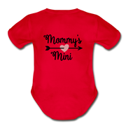 Mommy's Short Sleeve Baby Bodysuit - red
