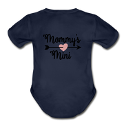 Mommy's Short Sleeve Baby Bodysuit - dark navy
