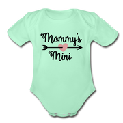 Mommy's Short Sleeve Baby Bodysuit - light mint
