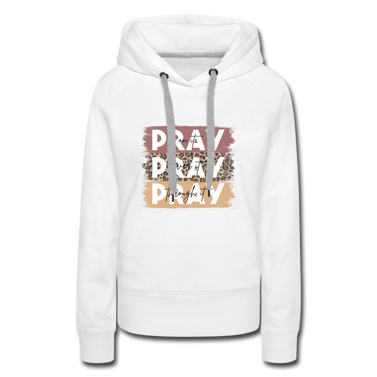 Women’s Pray Hoodie - white