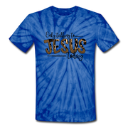 Only Talking to Jesus Tee - spider blue