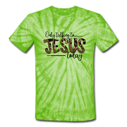 Only Talking to Jesus Tee - spider lime green