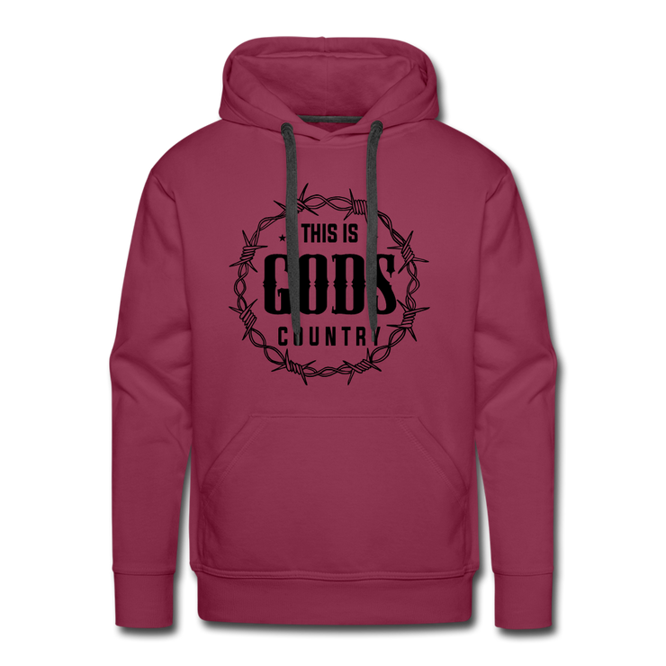 This Is Gods Country  Hoodie - burgundy