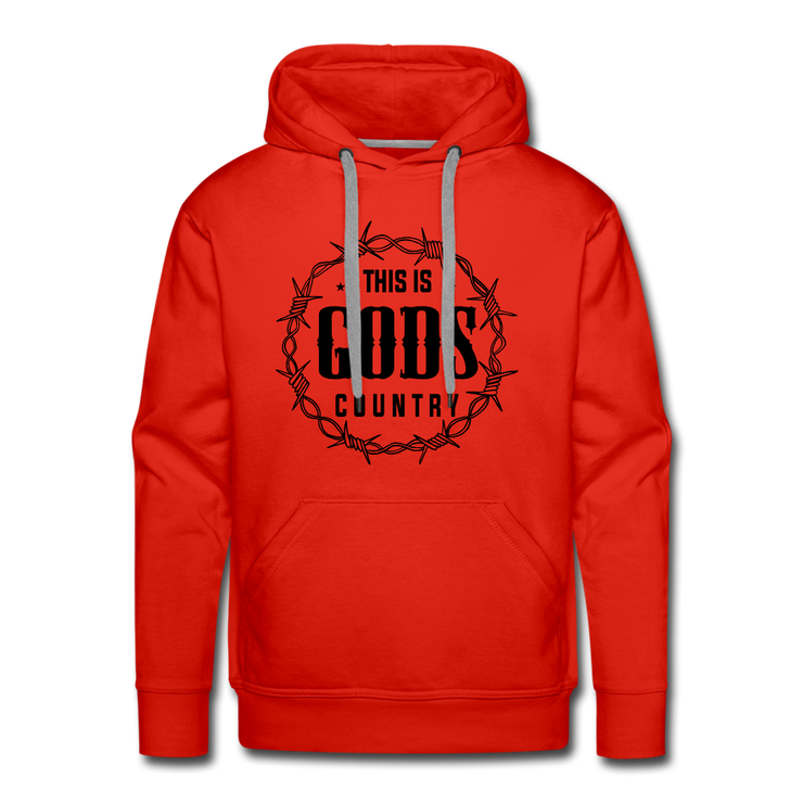 This Is Gods Country  Hoodie - red