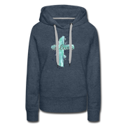 He Lives Hoodie - heather denim