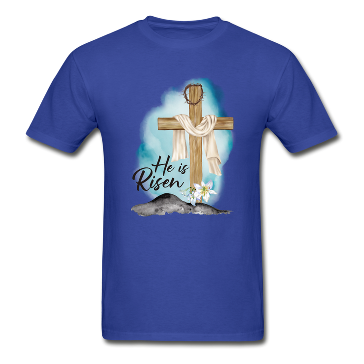 He is Risen Tee - royal blue