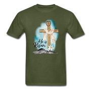 He is Risen Tee - military green