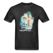 He is Risen Tee - charcoal grey