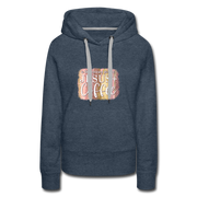 Jesus & Coffee Hoodie - heather denim