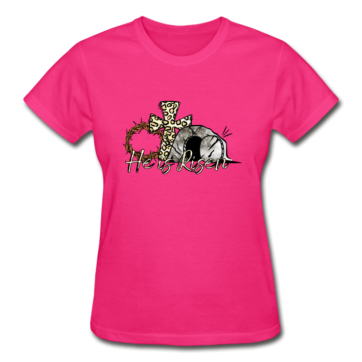 He is Risen 2 Tee - fuchsia