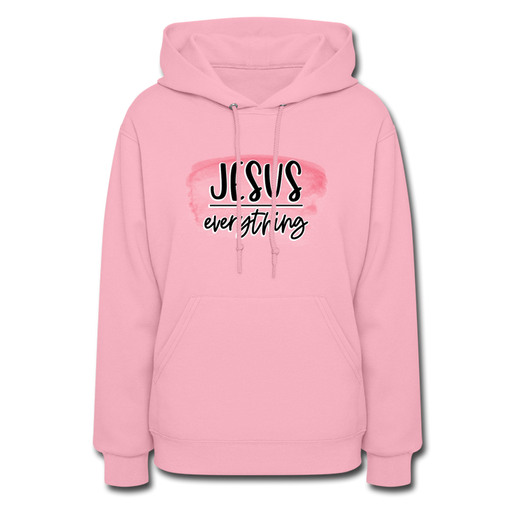 Jesus Over Everything Hoodie - classic pink