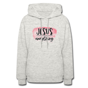 Jesus Over Everything Hoodie - heather oatmeal