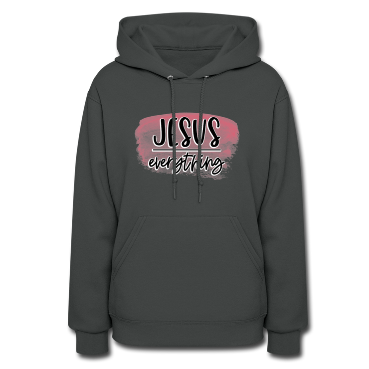 Jesus Over Everything Hoodie - asphalt