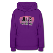 Jesus Over Everything Hoodie - purple