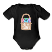 Organic Short Sleeve Baby Bodysuit - black