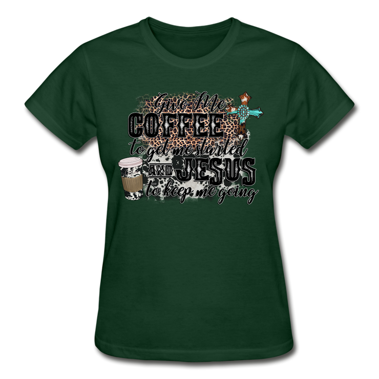 Gildan Ultra Cotton Ladies T-Shirt - forest green