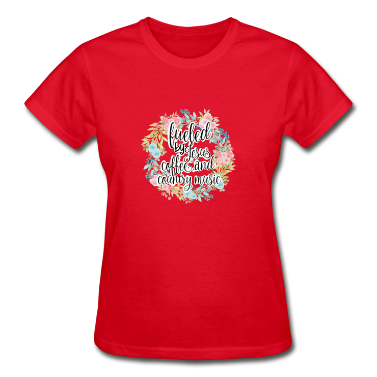 Gildan Ultra Cotton Ladies T-Shirt - red