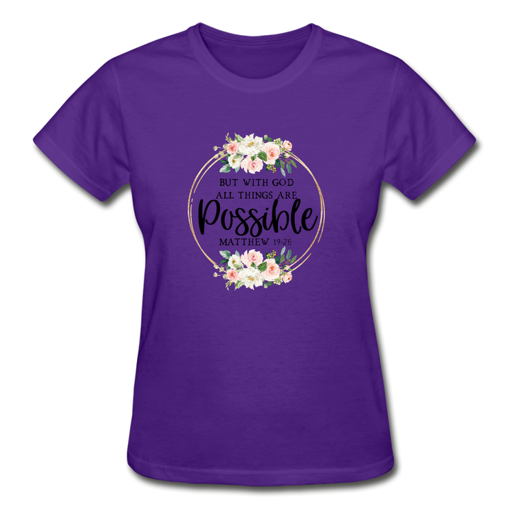 Gildan Ultra Cotton Ladies T-Shirt - purple