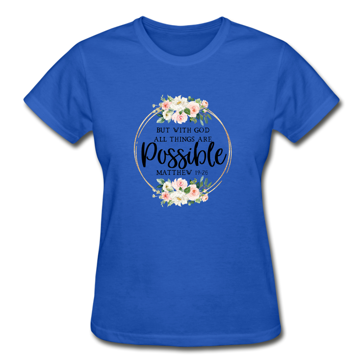 Gildan Ultra Cotton Ladies T-Shirt - royal blue