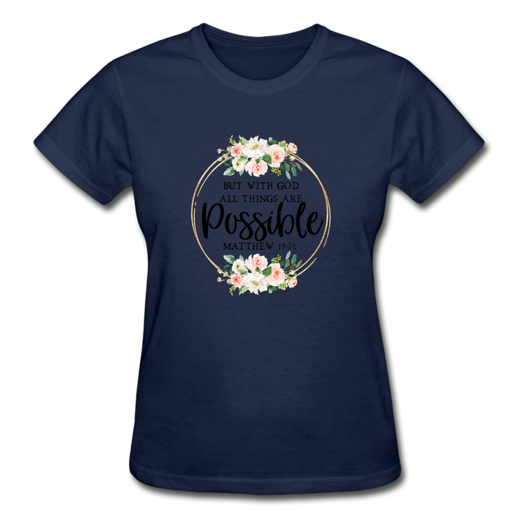 Gildan Ultra Cotton Ladies T-Shirt - navy