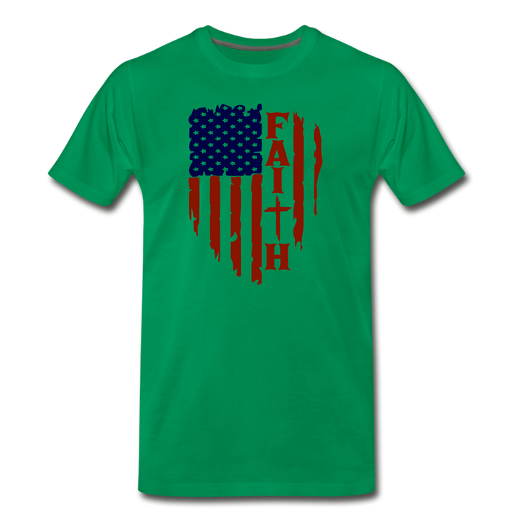 Faith Mens T-Shirt - kelly green
