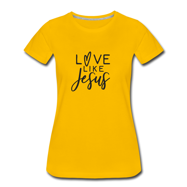 Love Like Jesus Women’s T-Shirt - sun yellow