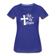 He Is Risen Women’s T-Shirt - royal blue