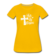 He Is Risen Women’s T-Shirt - sun yellow