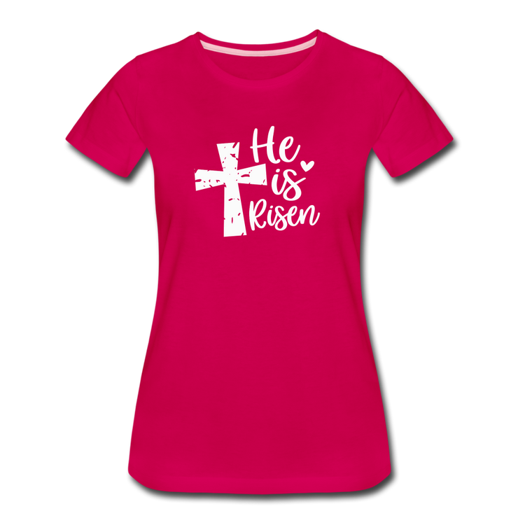 He Is Risen Women’s T-Shirt - dark pink