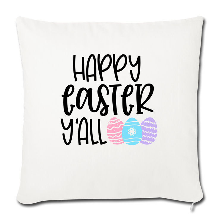 Throw Pillow Cover 18” x 18” - natural white