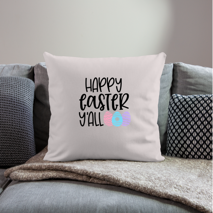 Throw Pillow Cover 18” x 18” - light taupe