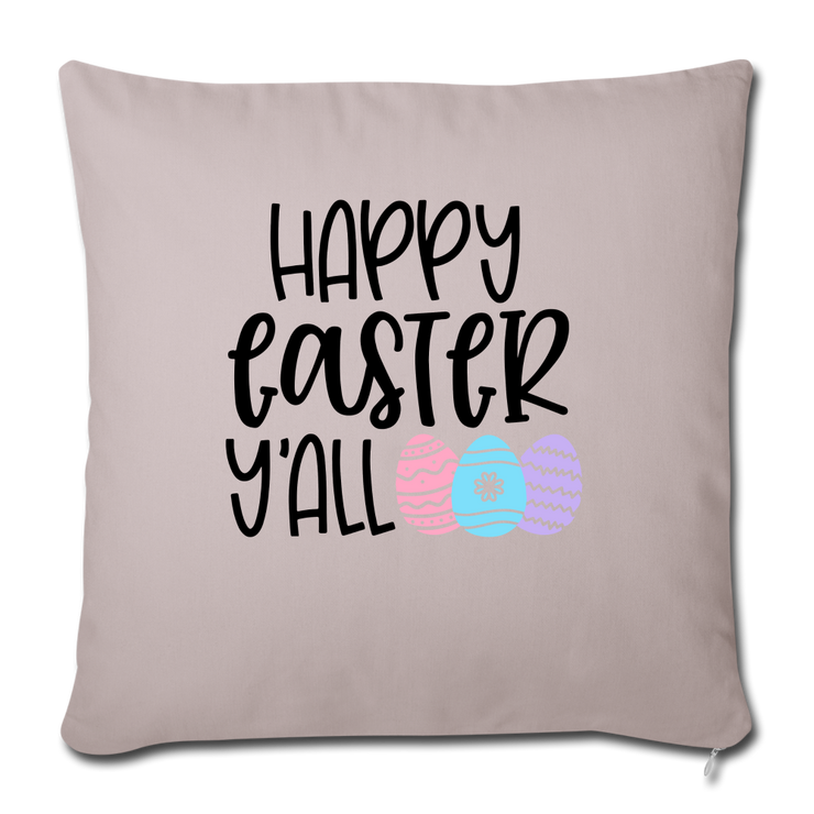 Throw Pillow Cover 18” x 18” - light taupe