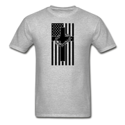 American Flag With Thorns Mens  T-Shirt - heather gray