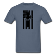 American Flag With Thorns Mens  T-Shirt - denim