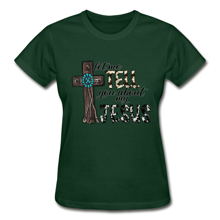 Gildan Ultra Cotton Ladies T-Shirt - forest green